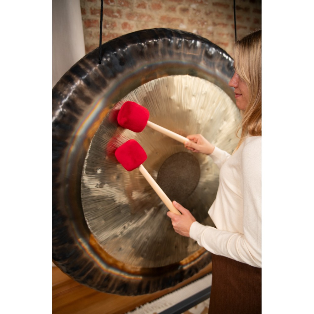 Support En Bois Pour Gong/Tam Tam Meinl - Jusqu'à 86 Cm - Système D'Emboîtement Simple - Fabriqué En UE